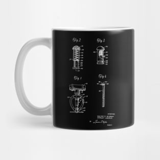 Fire Sprinkler Head Vintage Patent Drawing Mug